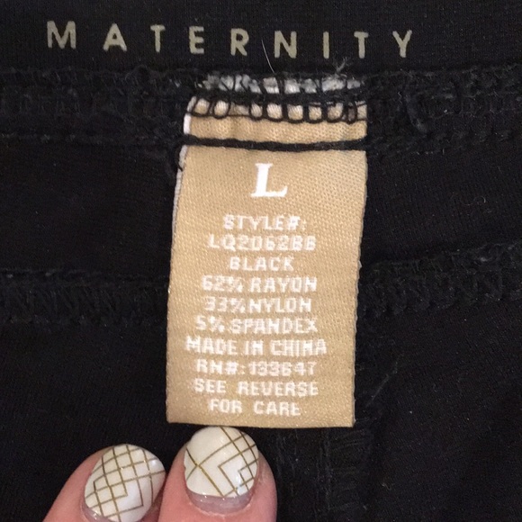 Black Maternity Pull-On Skinny Pants - Picture 5 of 5